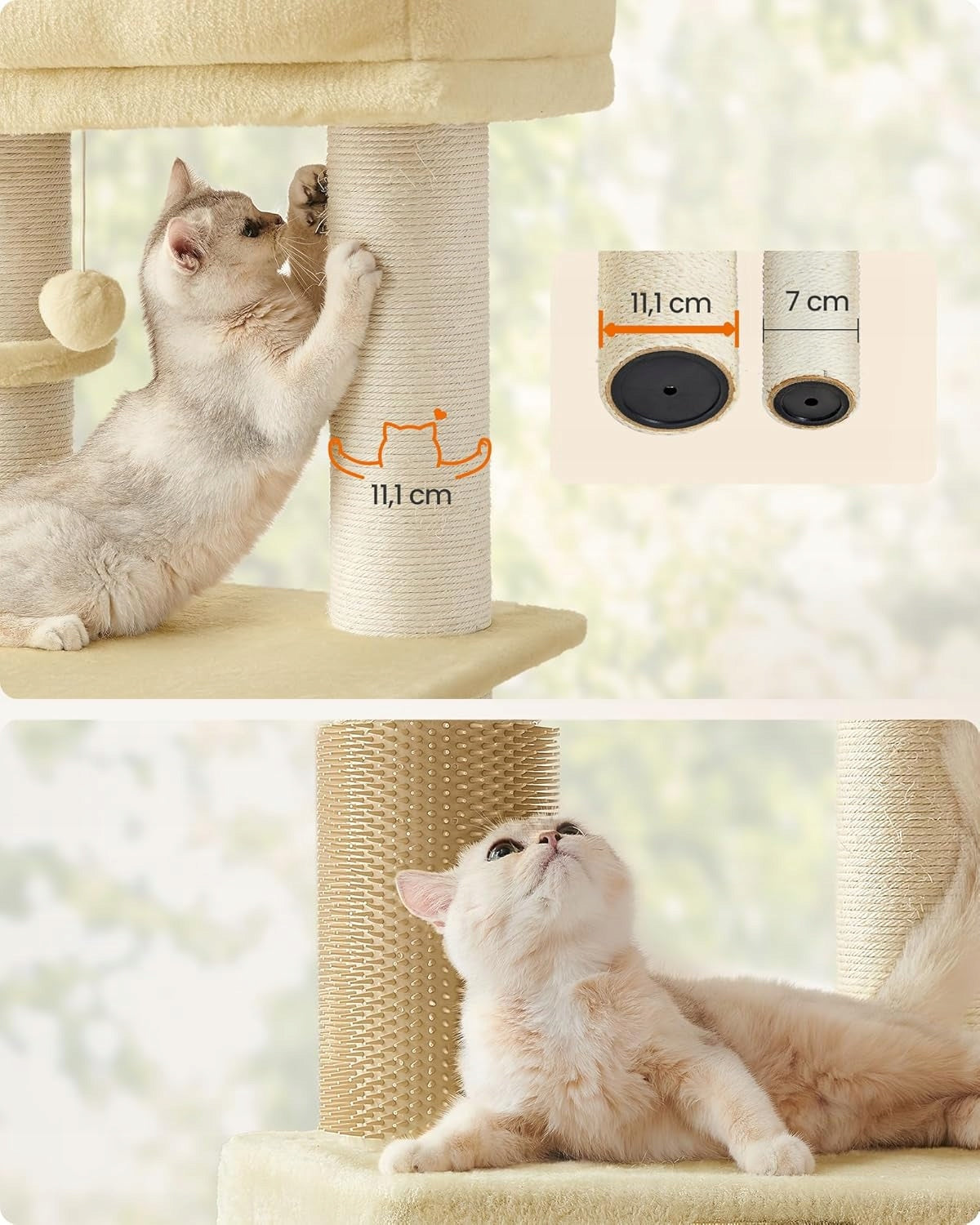 Large cat scratcher 160 cm sisal bed tower stable FEANDREA Trade name DRAPAK DLA KOTA SOLIDNY WIEŻA DRZEWKO KOTÓW LEGOWISKO STABILNY