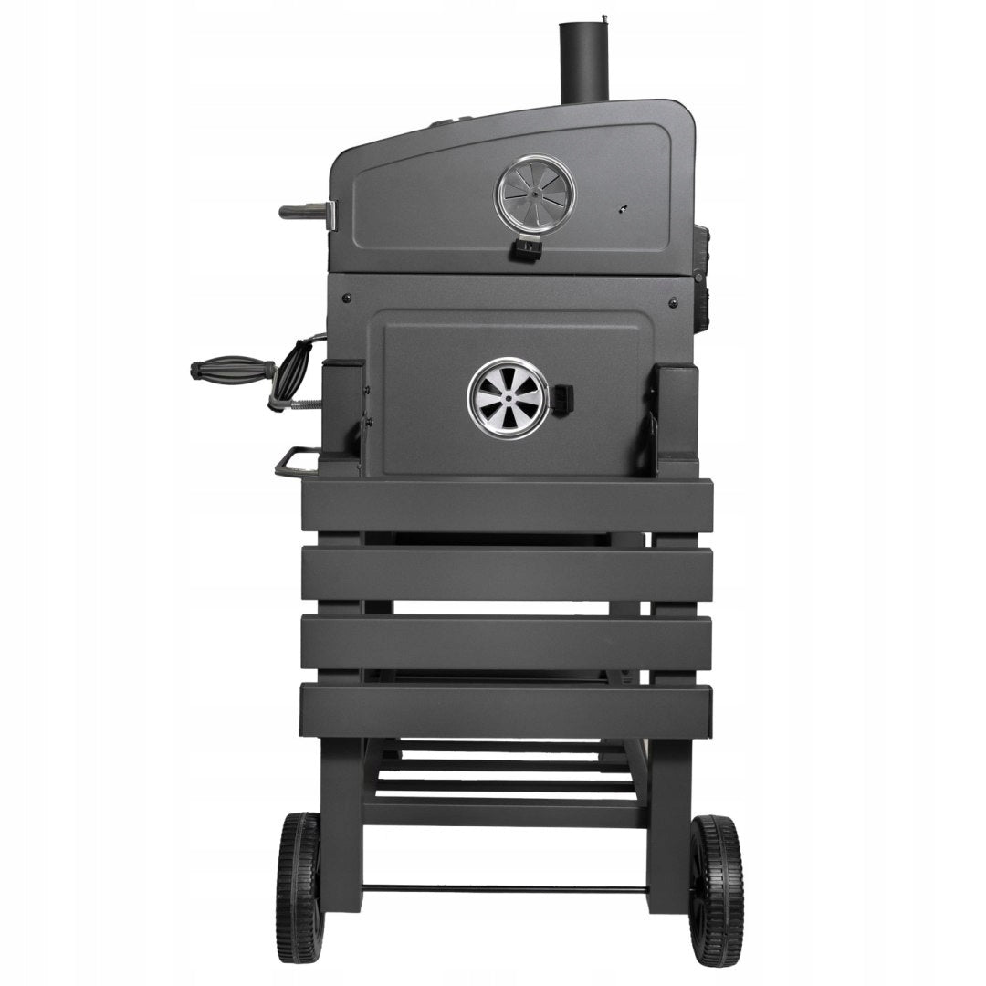 Large charcoal grill garden grate with cover ashtray thermometer opener B Manufacturer code X-253