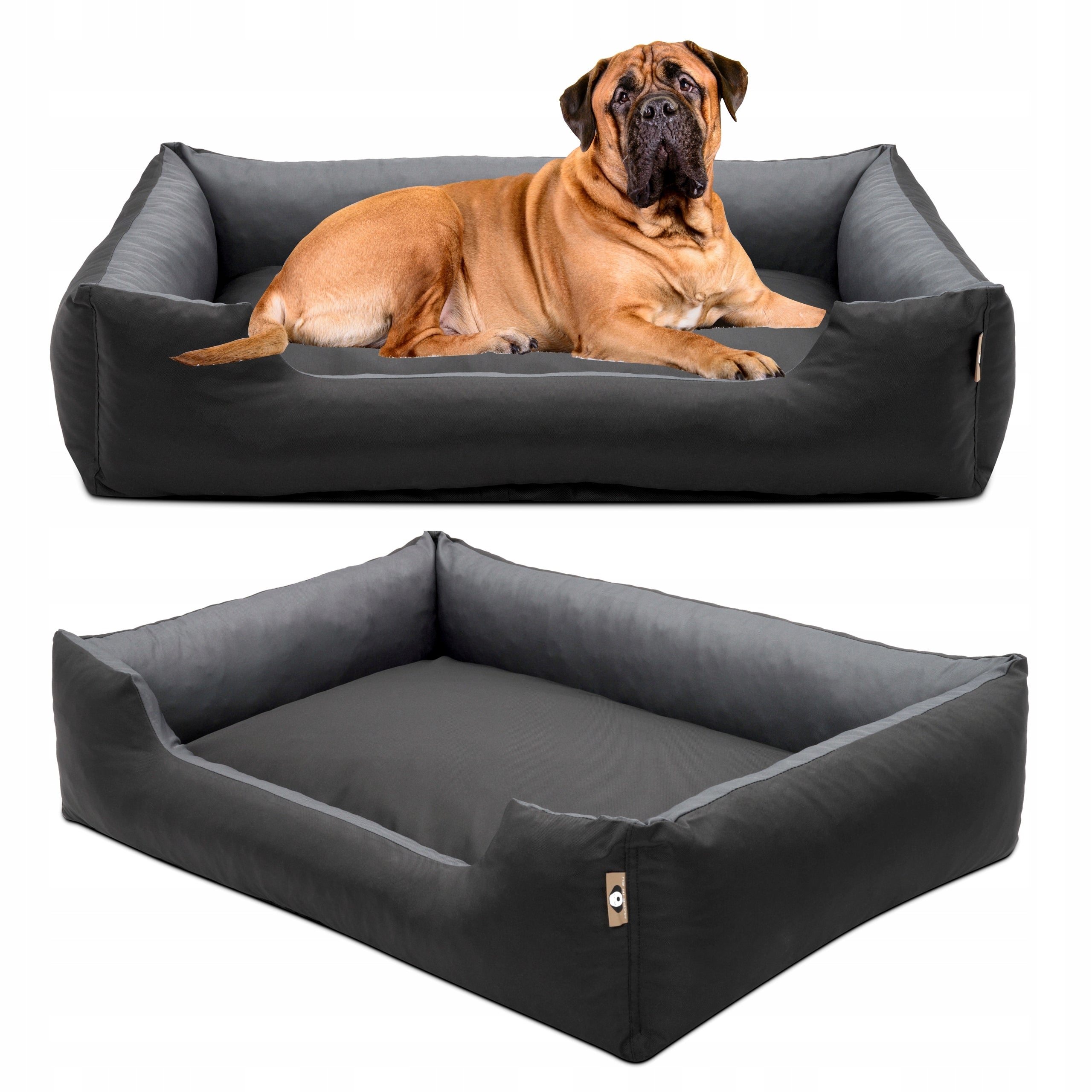 Large dog bed 125x90 XXXL comfortable couch playpen mattress BLACK+GRAF