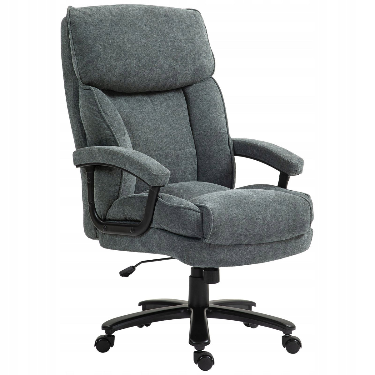 Large high office chair, lifting capacity 200 kg, grey