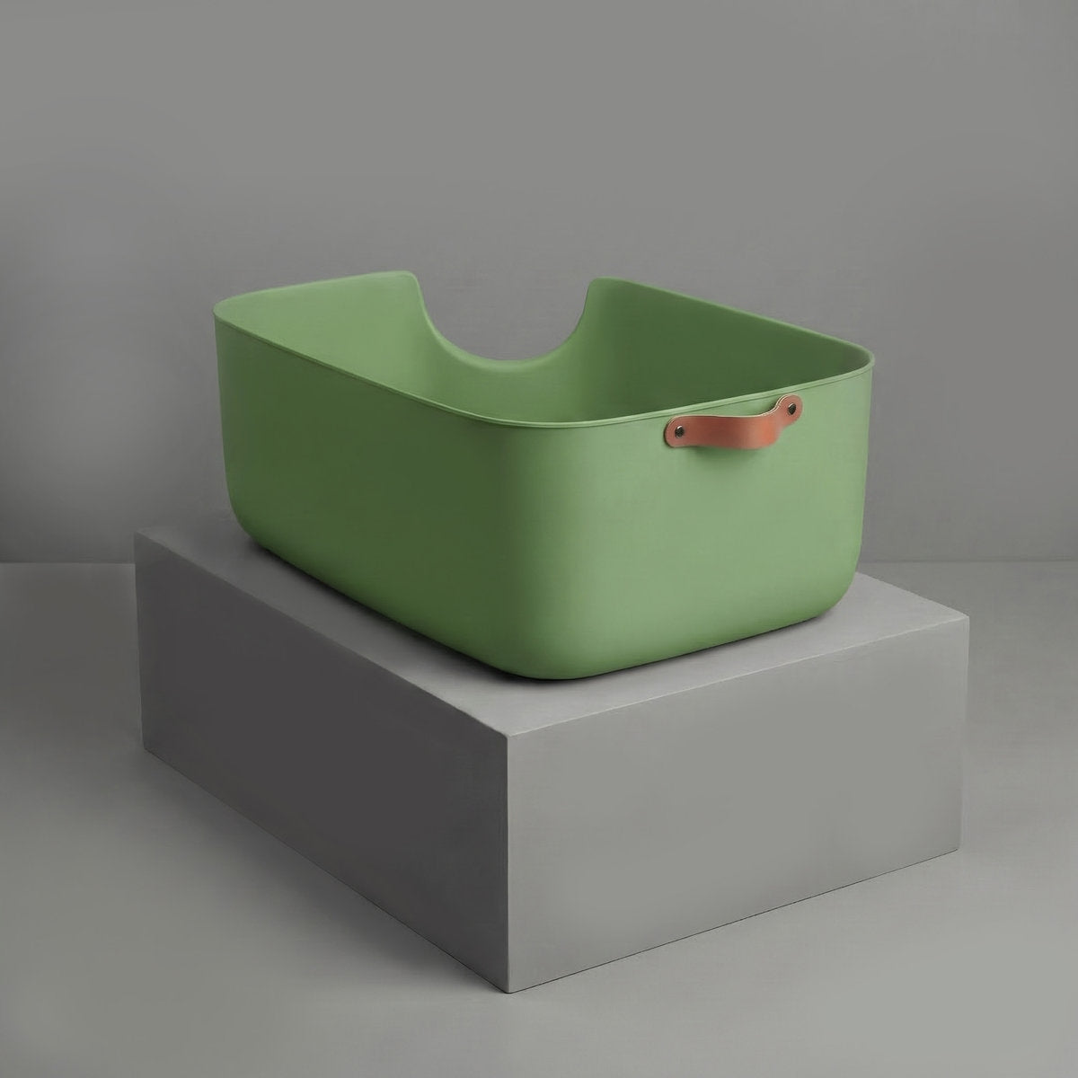 Large litter box open for cat CORNER CARINIO with spatula handle stable eco+ Brand Carinio