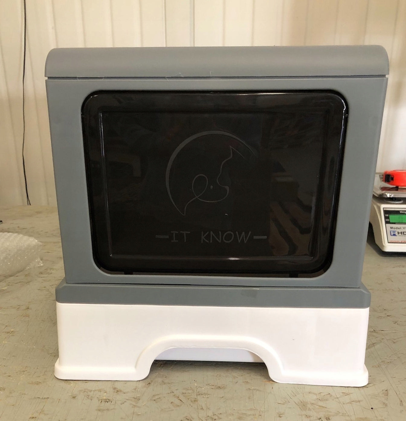 Large litter box with folding drawer + SPATULA (F050) Brand no brand