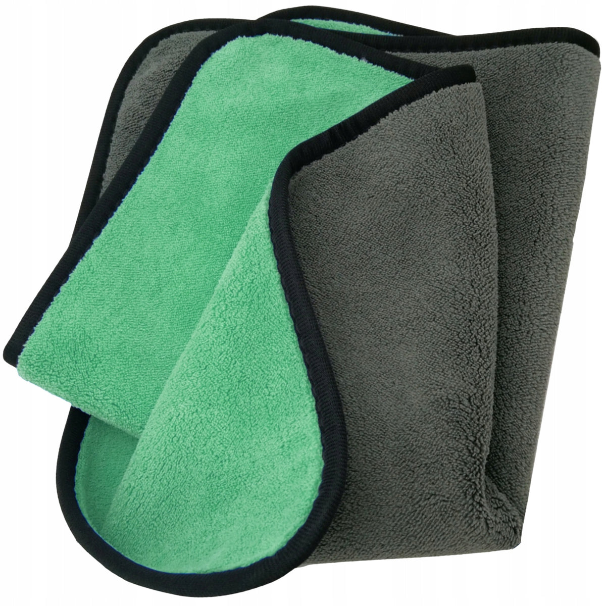 Large microfiber towel for drying the car 800 GSM 60x120 (green)