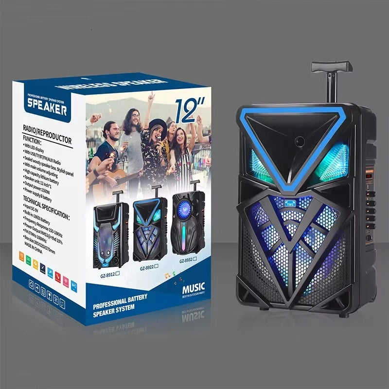 Large portable speaker, karaoke column with microphone, 52 cm Brand no brand