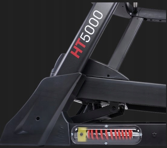 Large sports treadmill foldable up to 150 kg HT5000 with slope of 2000 Watt Measurements distance pulse burned calories fat