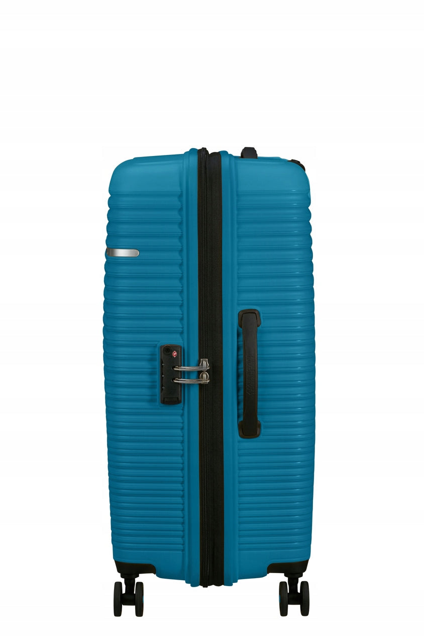 Large suitcase AMERICAN TOURISTER 79cm 101L POLYPROPYLENE TSA 360° enlarged Model Liftoff