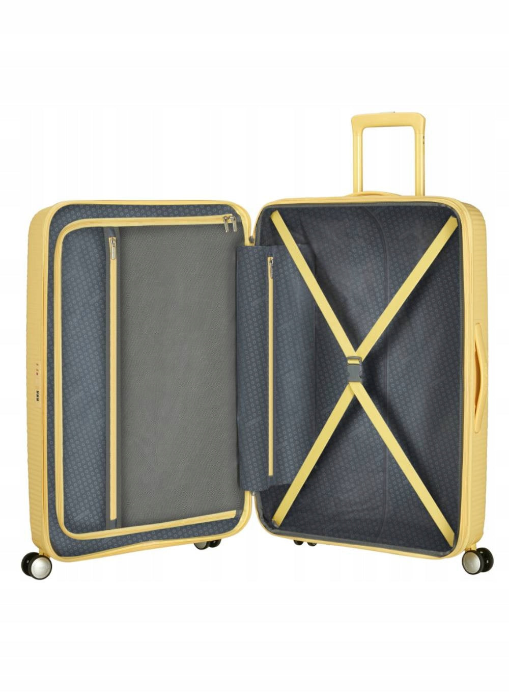 Large suitcase American Tourister Soundbox EXP - pastel yellow Model SoundBox EXP 77 cm
