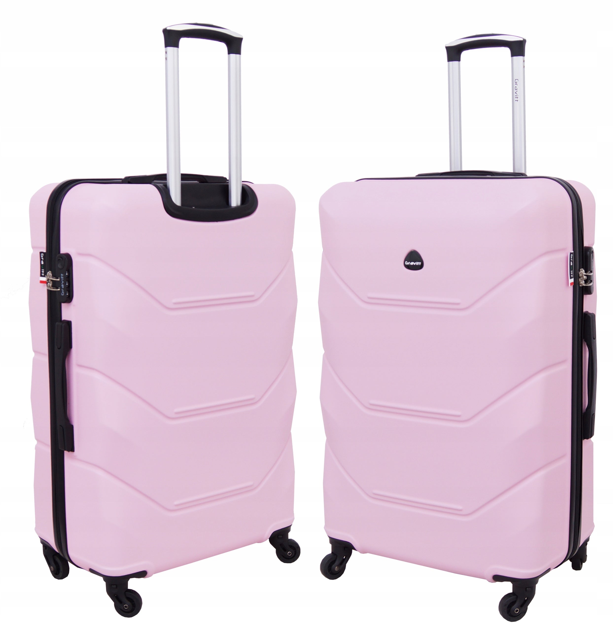 Large suitcase XXL Gravitt 950 92L hard ABS 4 wheels 360 combination lock