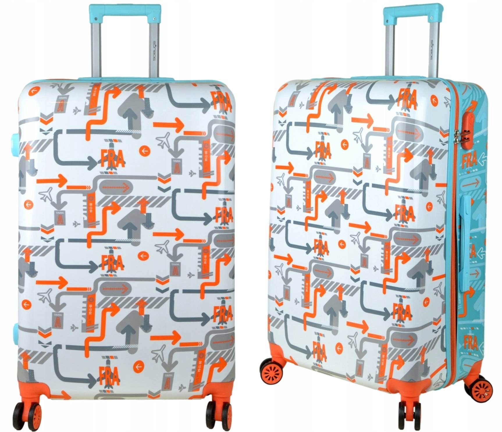 Large suitcase on wheels SUNBAG Fly360 DualColor