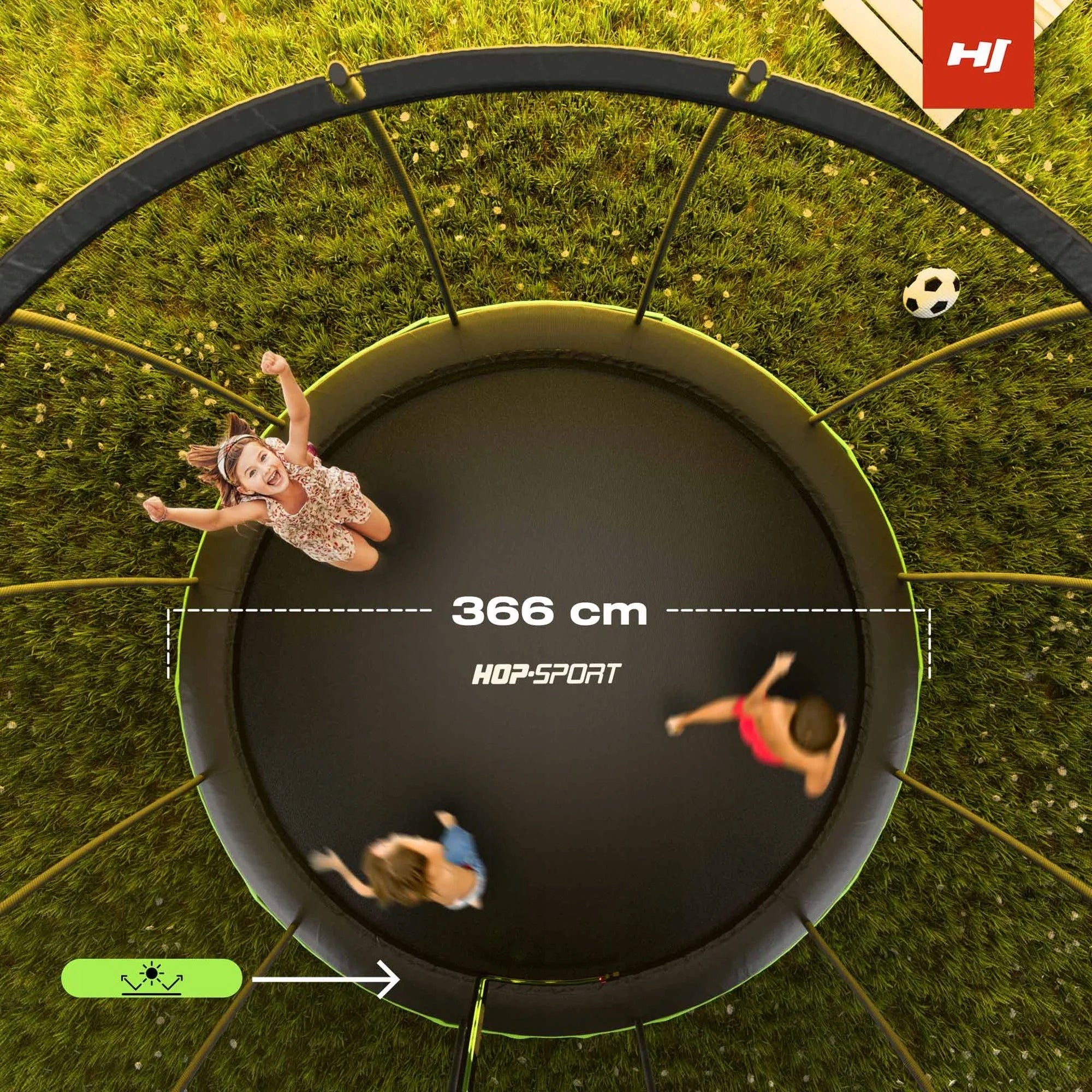 Large trampoline for children 12ft garden 366cm pumpkin ladder sturdy Character/Title none