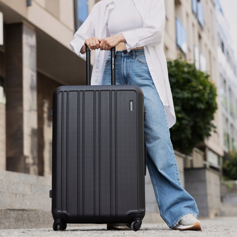 Large travel suitcase XXL on 4 wheels combination lock roomy with ABS WINGS Packaging status original