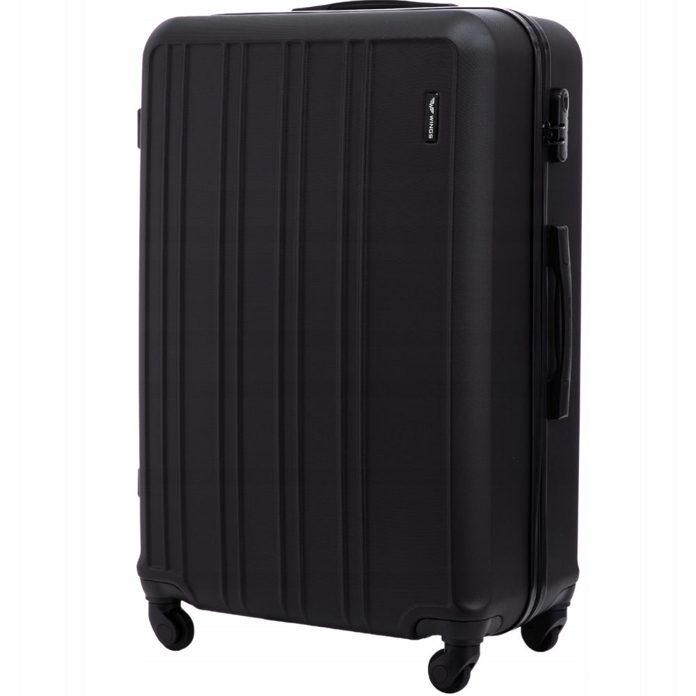 Large travel suitcase XXL on 4 wheels combination lock roomy with ABS WINGS