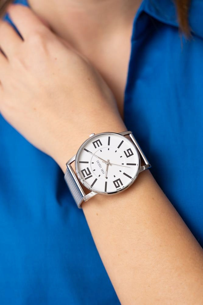 Large women's watch Paul Lorens DEBBY - clear dial with numbers + ENGRAVING Brand Paul Lorens