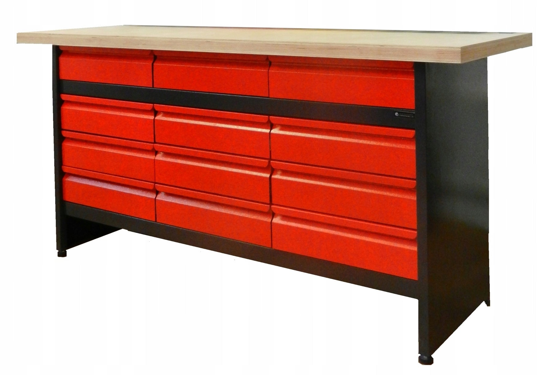 Large work workbench with 12 drawers, garage table Polish PRODUCT Packaging status original