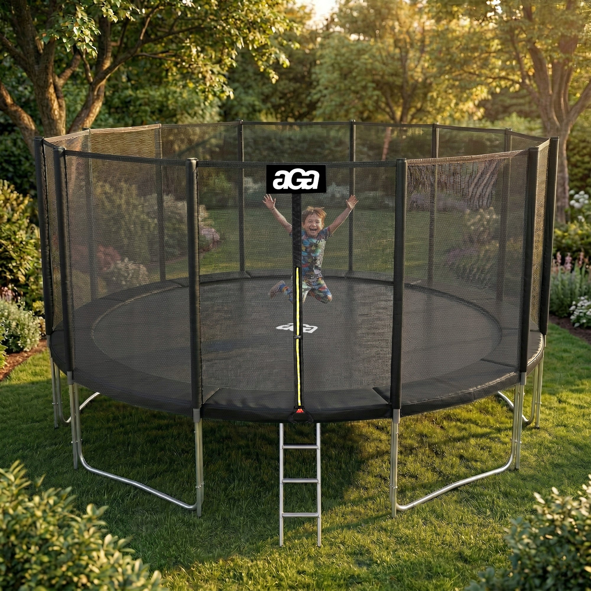 Largest Trampoline on the Market aGa SPORT PRO 518cm 17ft. Black PREMIUM Manufacturer code MRP1017Black