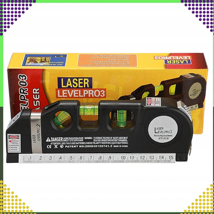 Laser Level Laser with Measure 250 cm 3 Libels Libella Light + Batteries Manufacturer code 5906301404941