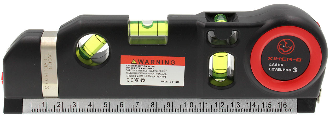 Laser Level Measure 300cm Cross Laser Linear Measure 3 Libelle Brand Fixit