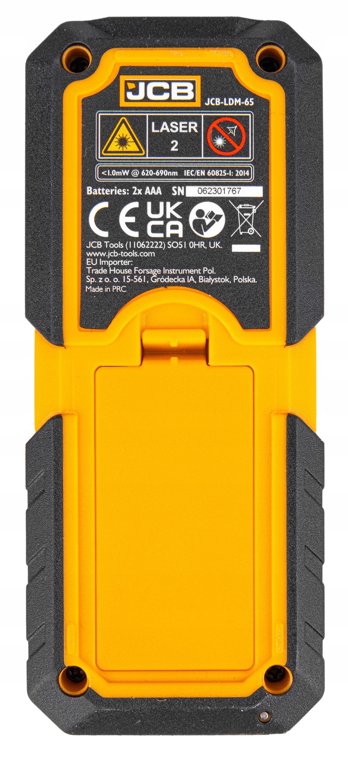 Laser rangefinder digital meter lcd 65m Maximum number of measurements in memory 30