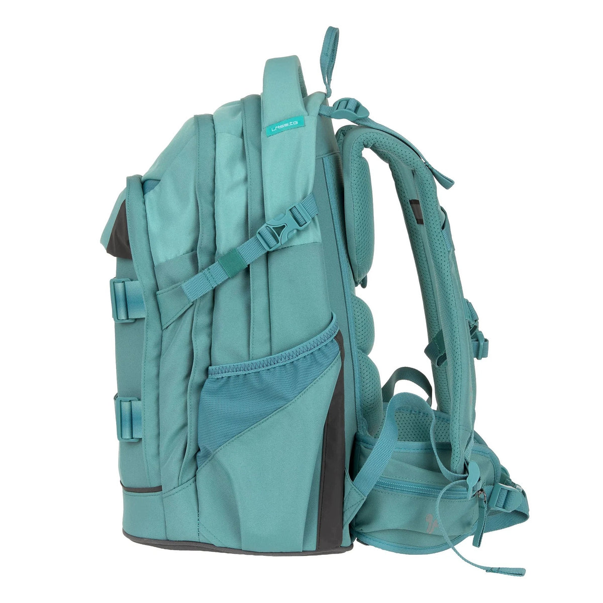 Lassig: LARGE SCHOOL Backpack - BOLD Origin - AQUA BLUE 12050394019 Manufacturer code 12050394019