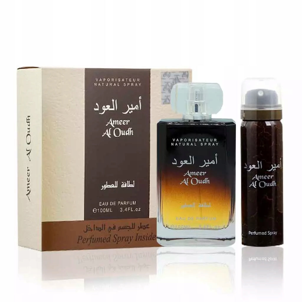 Lattafa Ameer Al Oudh Arabic Perfume Gift Set 100 ml +Deodorant