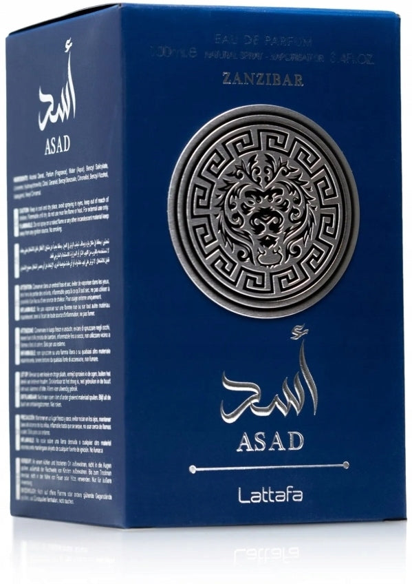 Lattafa Asad Zanzibar Eau de Parfum for men Arabic 100 ml Manufacturer code PWIT-01121554