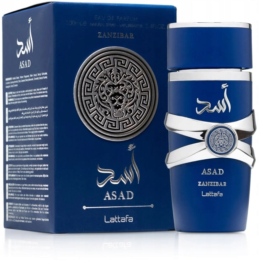 Lattafa Asad Zanzibar Eau de Parfum for men Arabic 100 ml