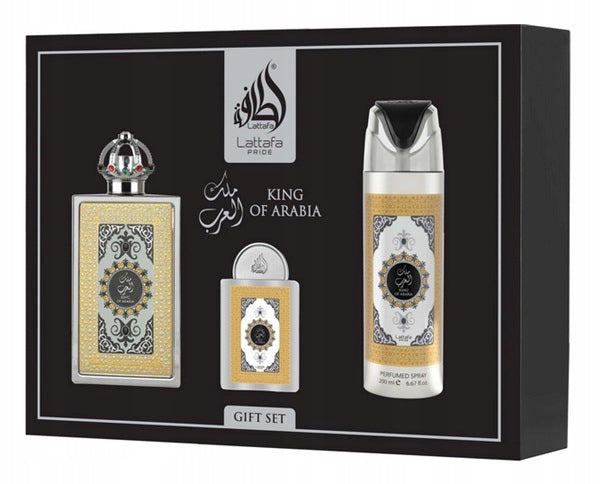 Lattafa Pride King Of Arabia EDP 100 ml + EDP 20 ml + DEO VAPO 200 ml
