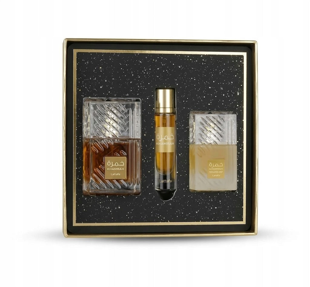 Lattafa Yara Candy Set 100ml Eau De Parfum + 12ml EDP + 50ml Hair Mist
