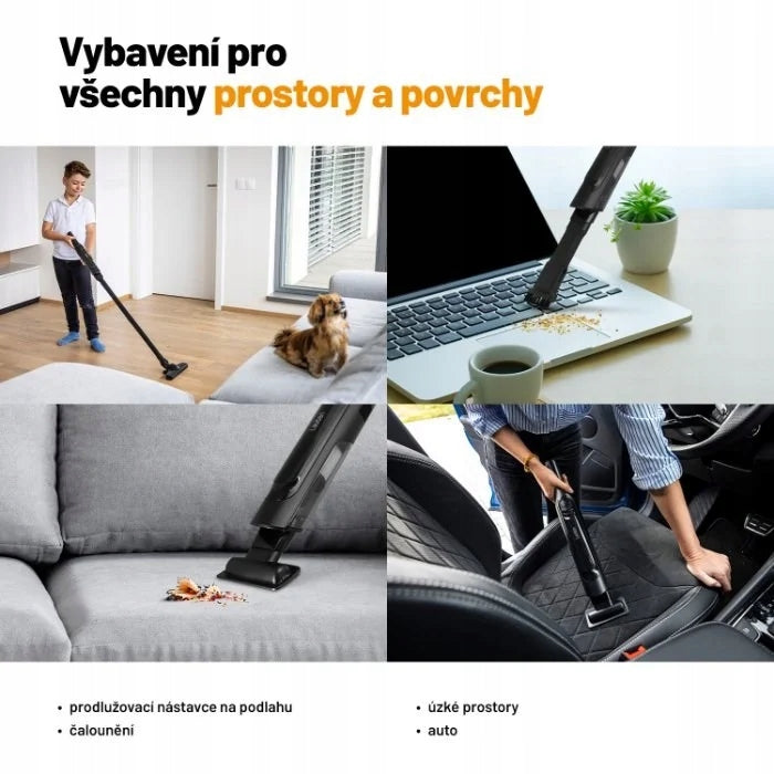 Lauben Hand Vacuum 2in1 120BC - ruční vysavač 2v1 Dominant color black