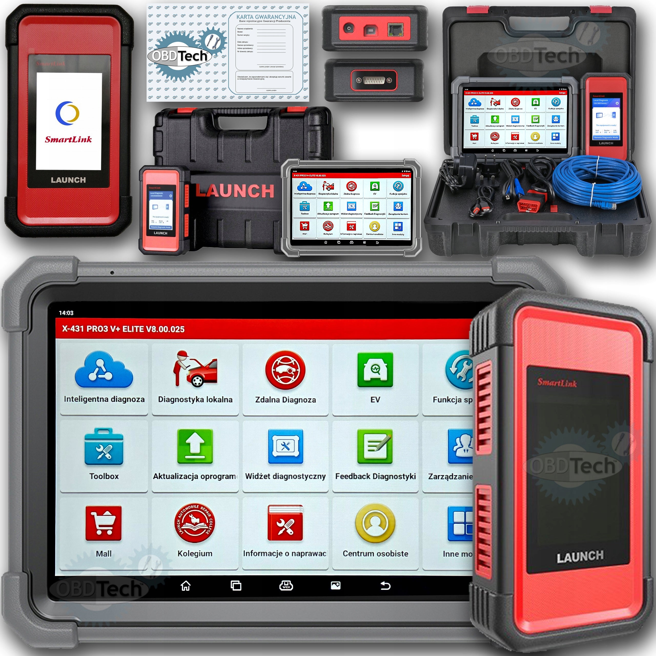 Launch PRO3 V+ ELITE –SMARTLINK C, 2026 PassThru, Coding, DoIP, CAN-FD
