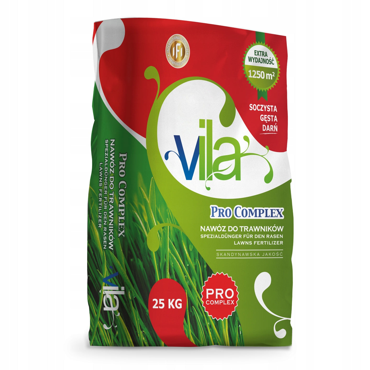 Lawn grass fertilizer PRO COMPLEX VILA 25kg Granules, for lawn, SPRING Packaging status original
