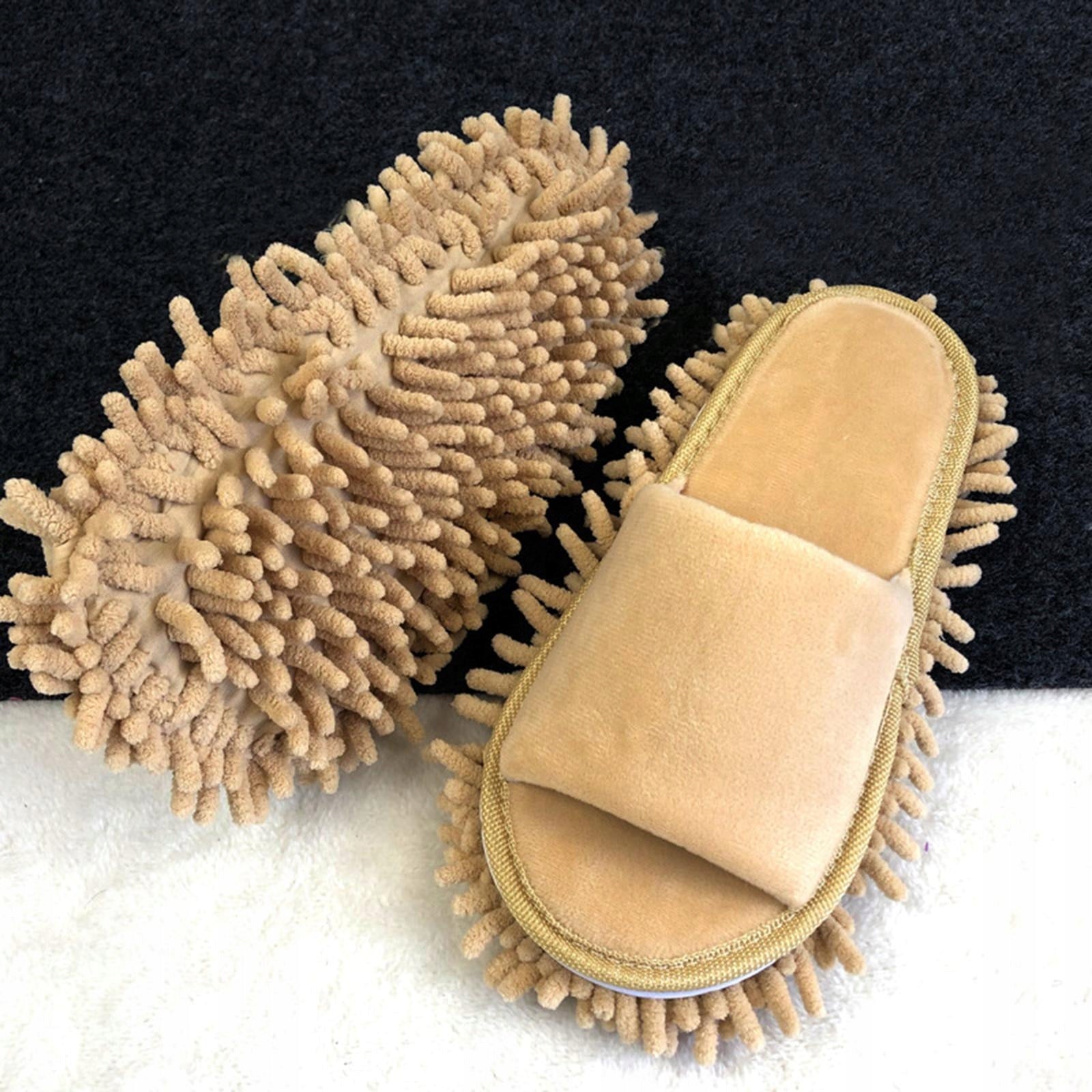 Lazy Mop Slippers Open Toe Household Men Women Soft Comfortable Beige Brand no brand