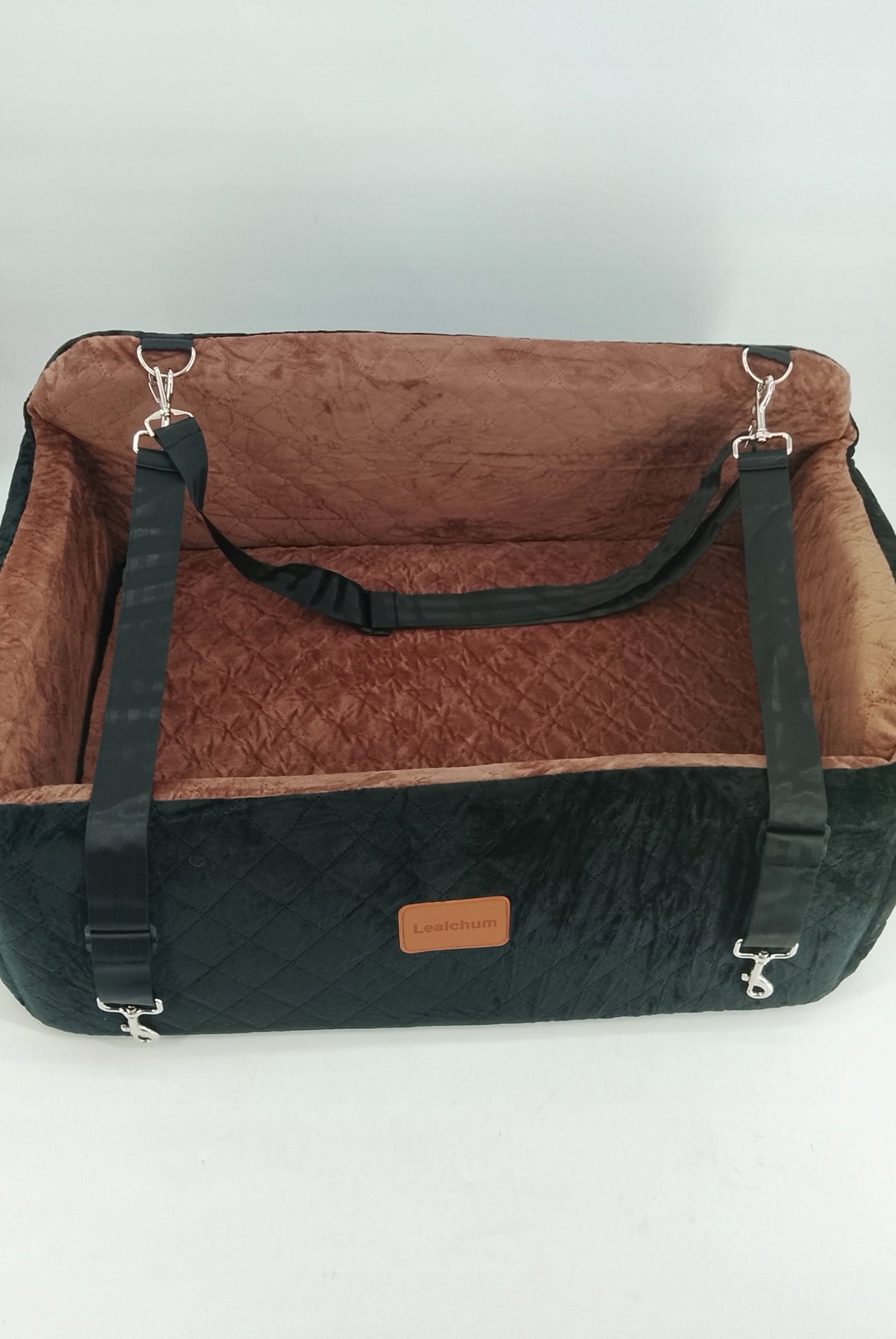 Lealchum Large Dog Car Seat, Black/Brown OUTLET Packaging status original