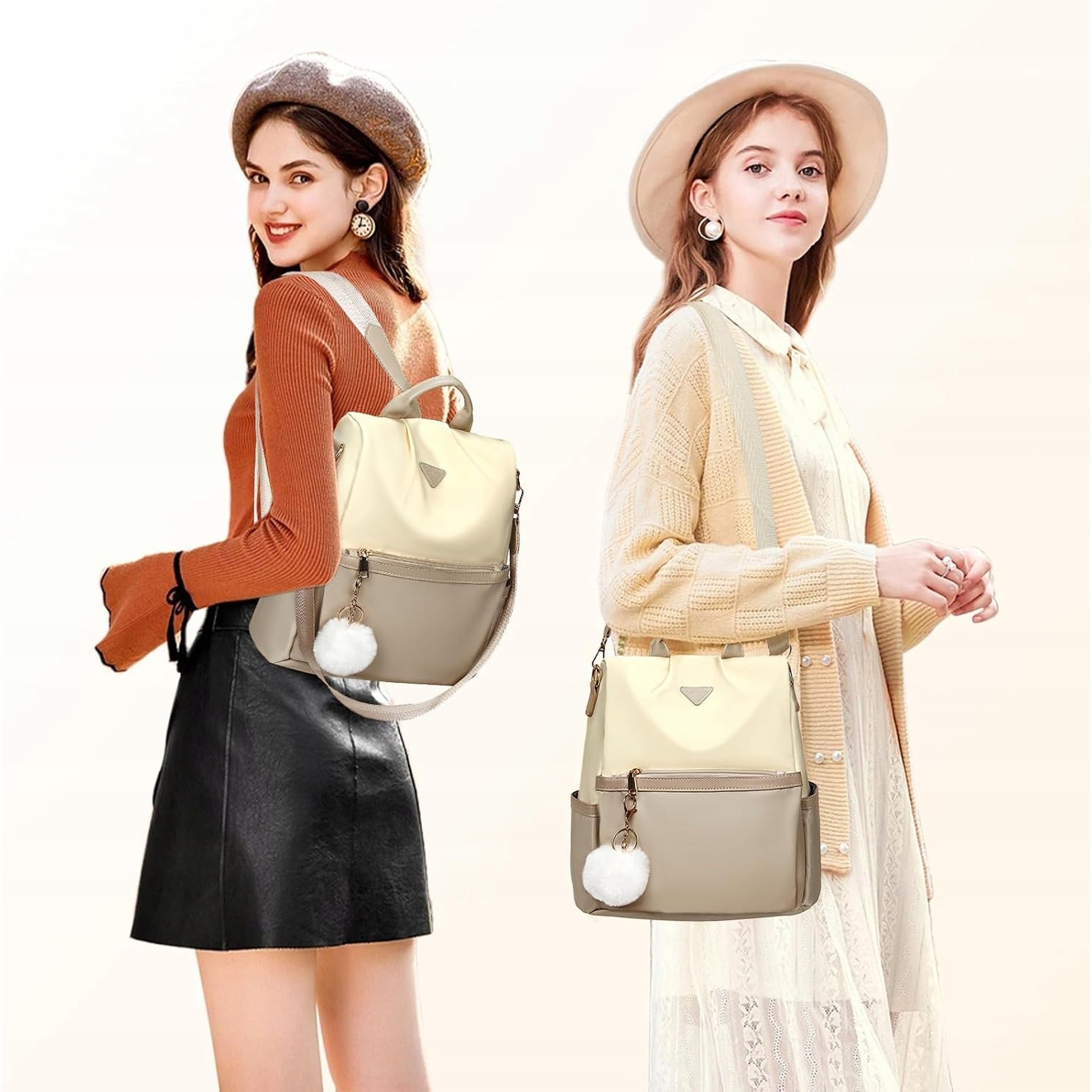 Leathario Women's Backpack Urban Anti-Theft Waterproof Small Elegant Brand no brand
