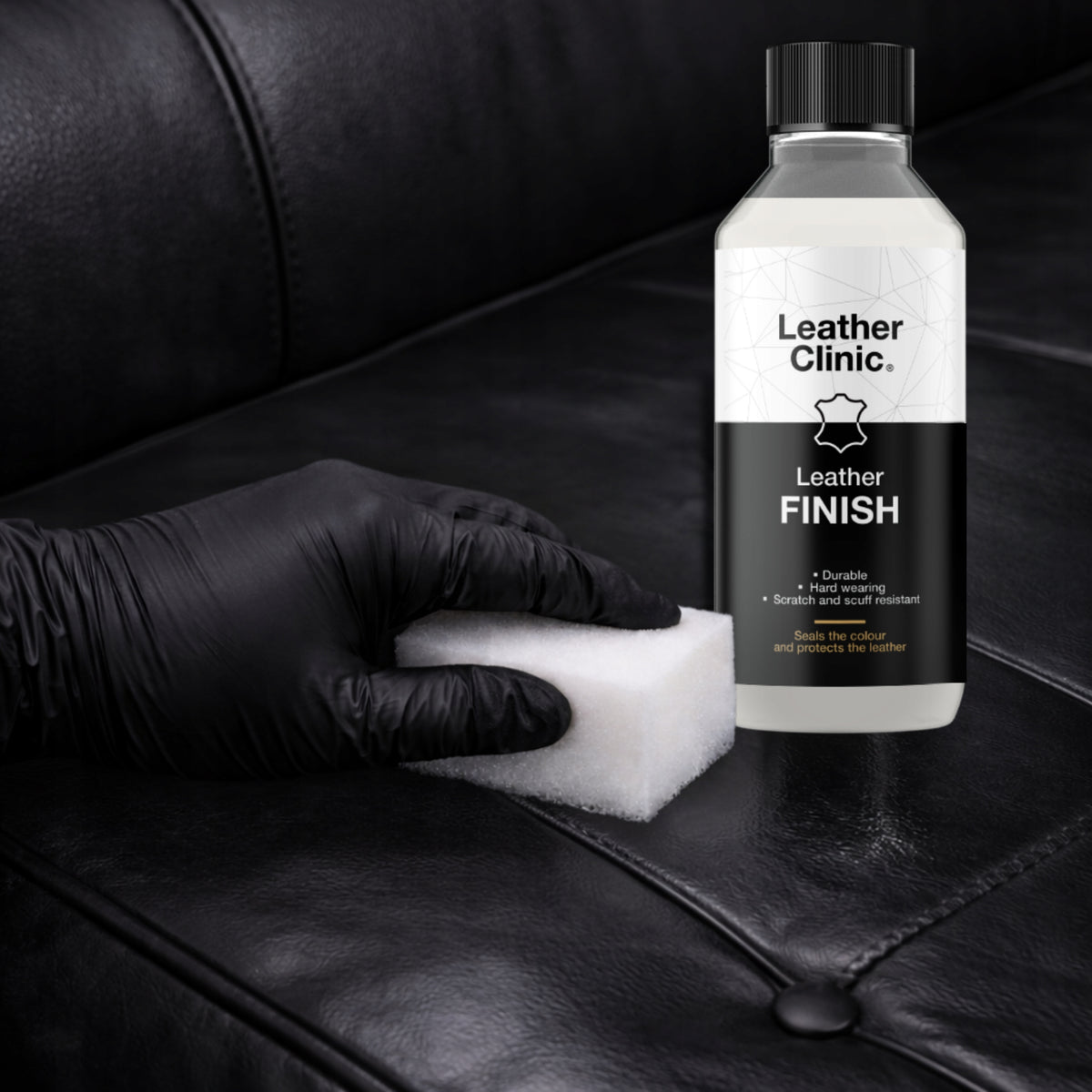 Leather Clinic Colourless Finishing Lacquer for Skin 100ml SEMI-MATT Packaging status original
