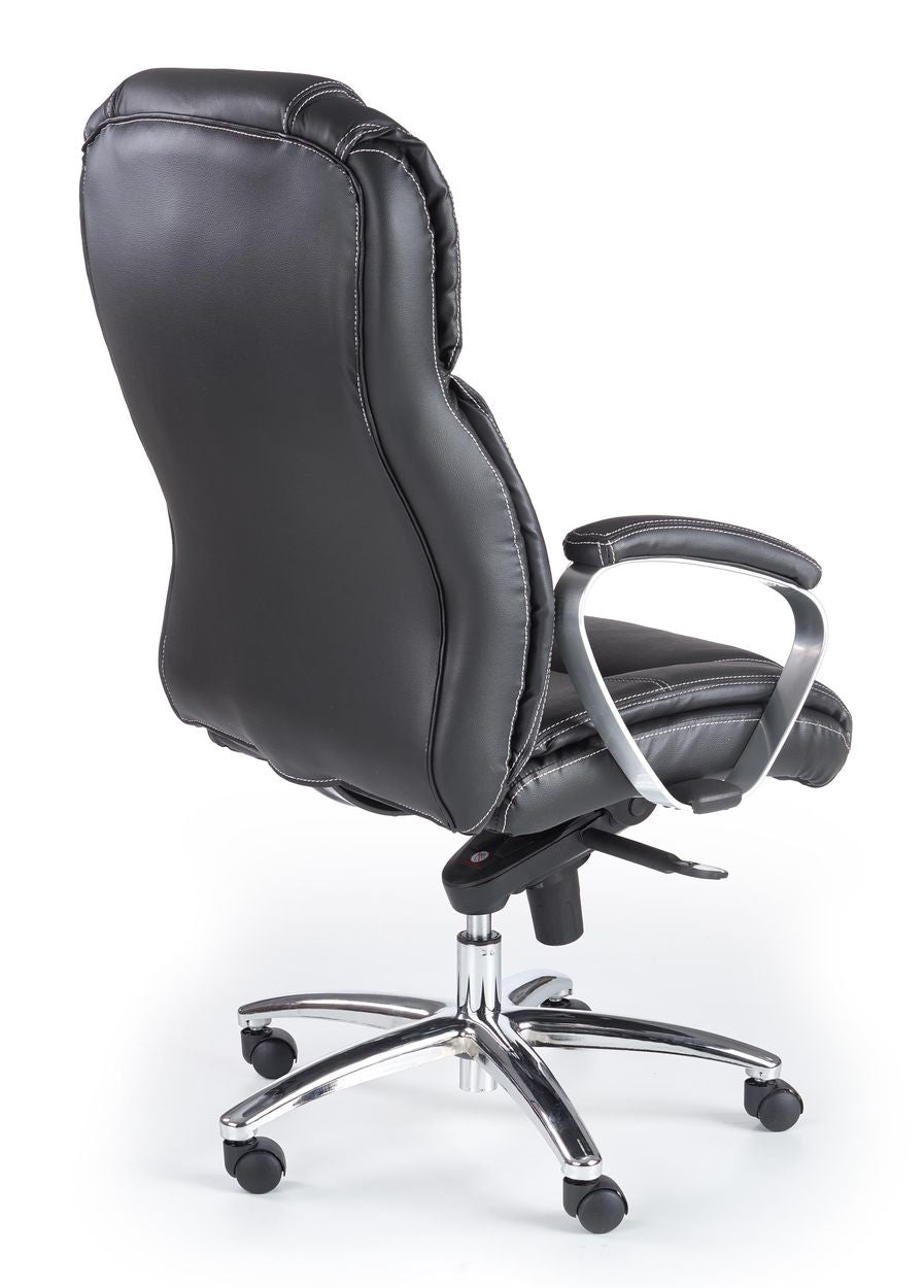 Leather armchair FOSTER black Face leather HALMAR Brand Halmar