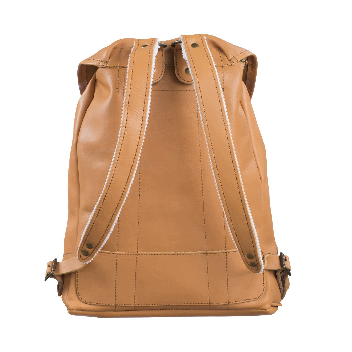 Leather backpack, Cream - 30 L Brand BECKMANN