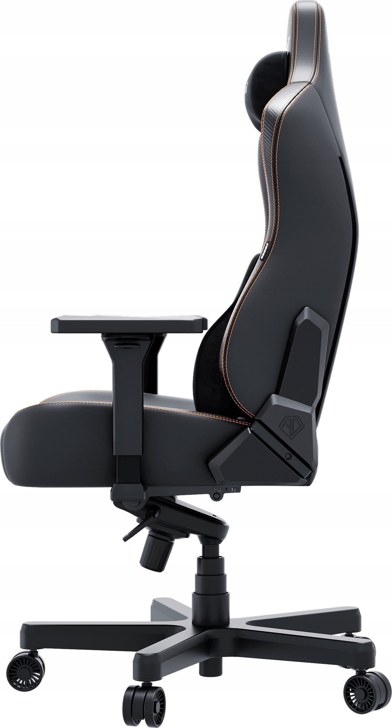 Leather gaming chair Anda Seat Kaiser 3E XL Black PVC Seat depth 54 cm