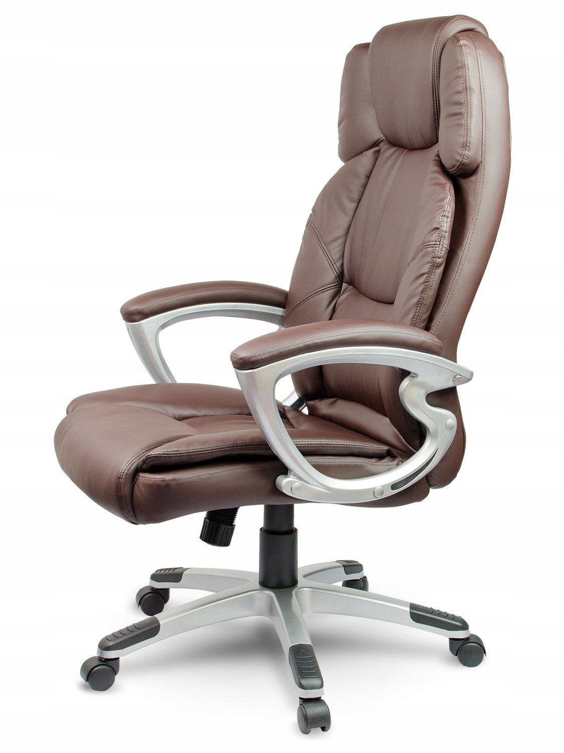 Leather office chair Sofotel EG-227 brown Furniture depth 66 cm