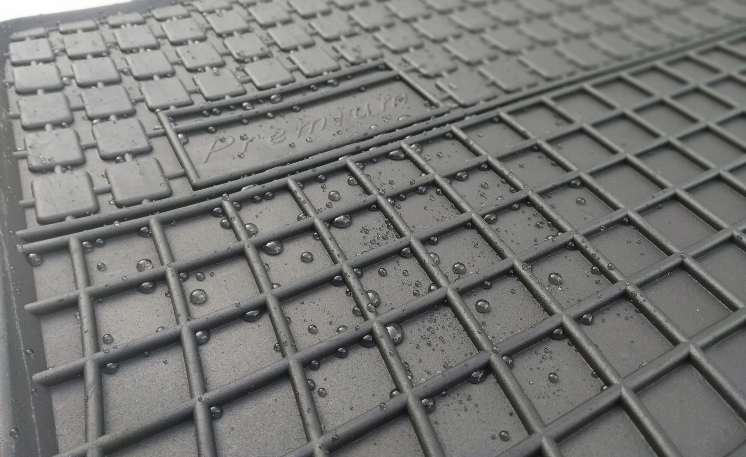 Left Driver Rubber Rug for SKODA OCTAVIA 3 III 12-20 + Stoppers Manufacturer's catalog number PRMK1451