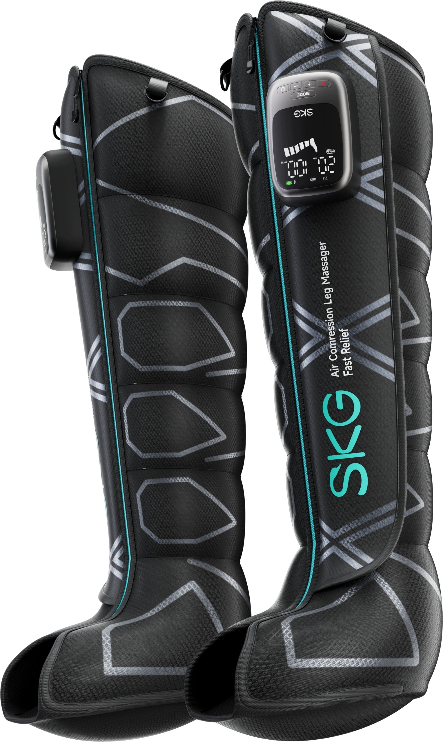 Leg lymphatic massager SKG YY-A01L drainage, compression, heated M black