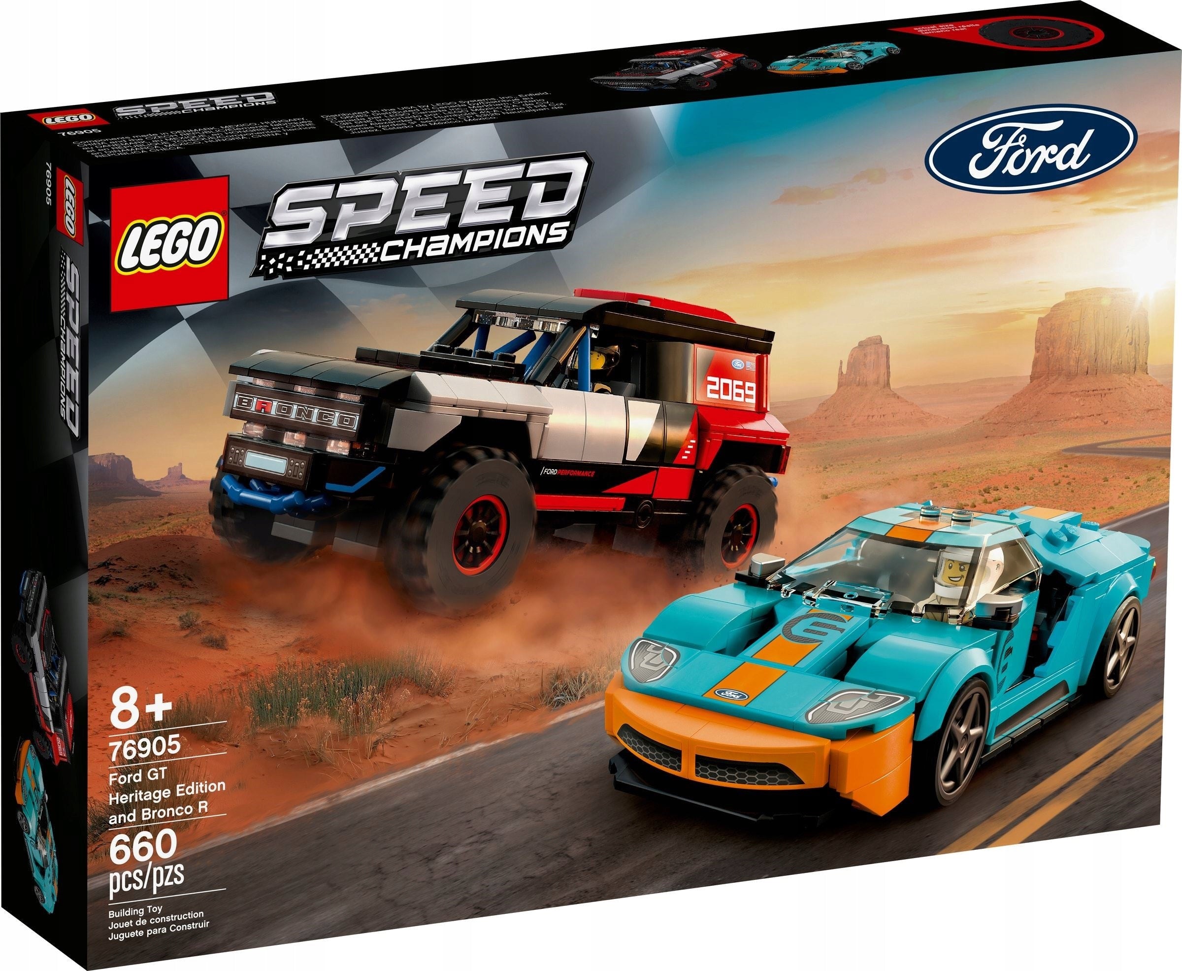 Lego Speed Champions Ford GT and Bronco, great gift for baby grandson son