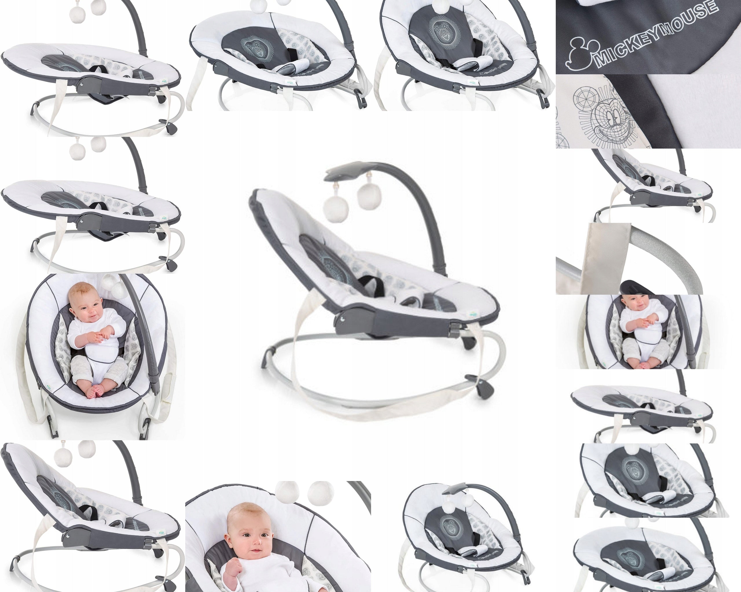 Leisure Mickey Cool Vibes Baby Bouncer Hauck