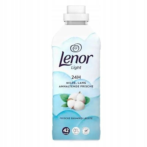 Lenor ligh Frische Baumwollblute softener 882ml DE 42 rinse