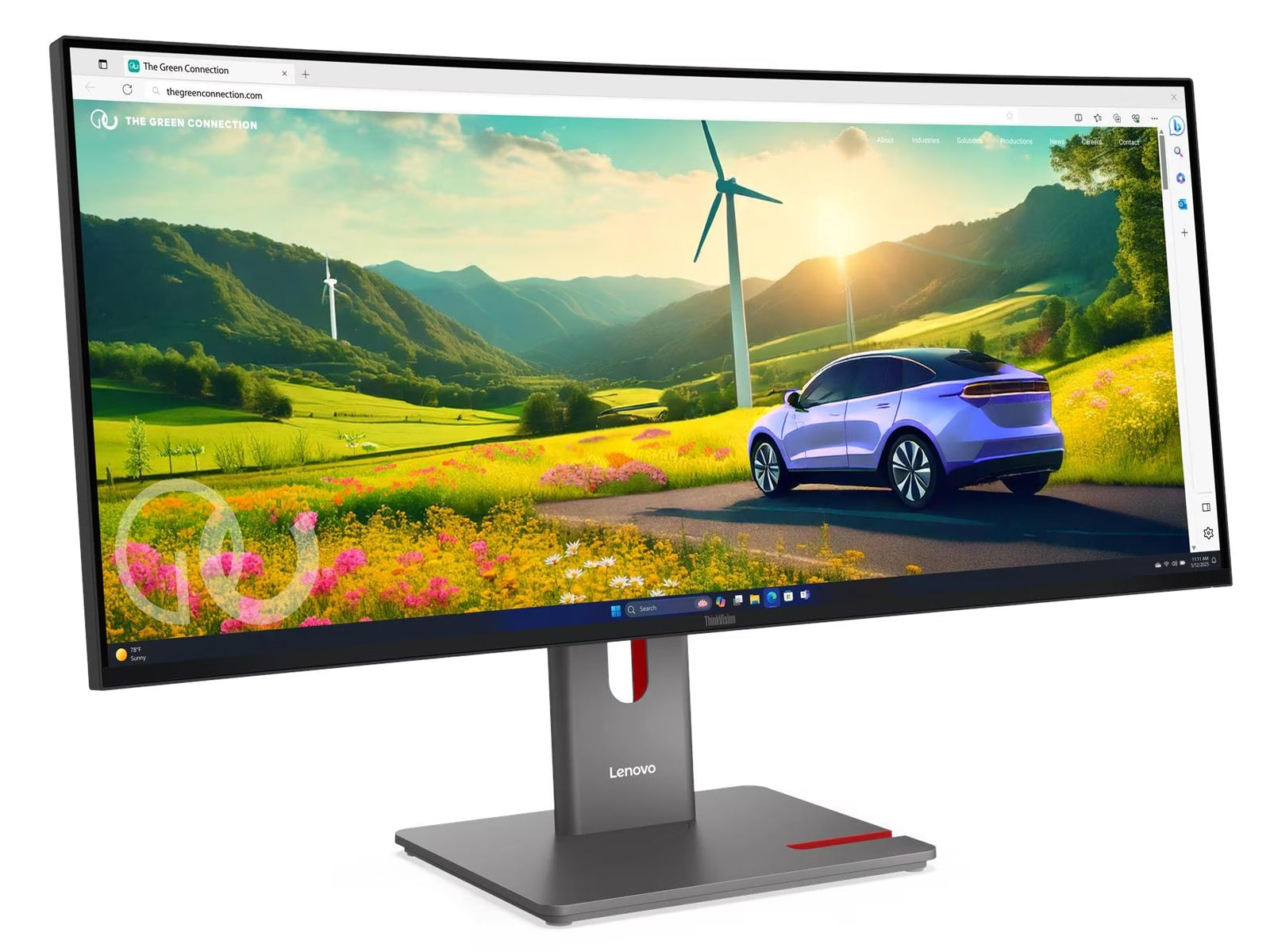 Lenovo ThinkVision P34WD-40 34" WQHD IPS 120Hz USB-C RJ45 monitor