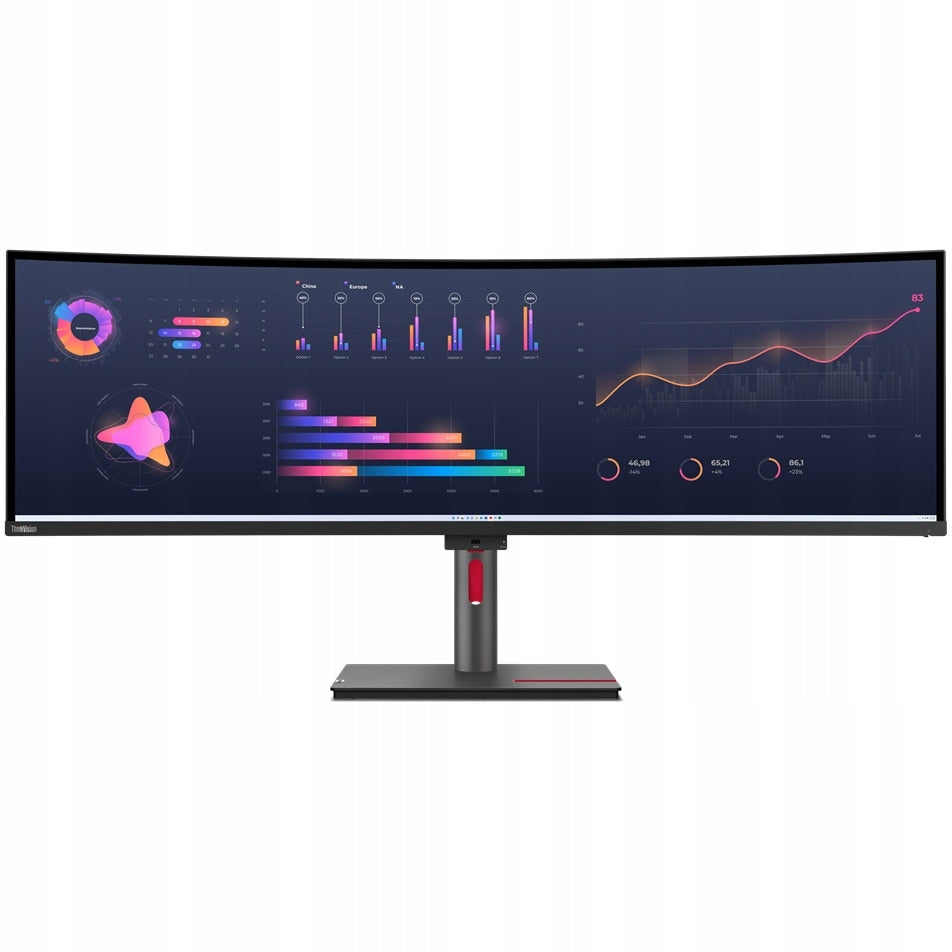 Lenovo ThinkVision P49w-30 49" IPS DQHD 5120x1440 Raven Black Monitor