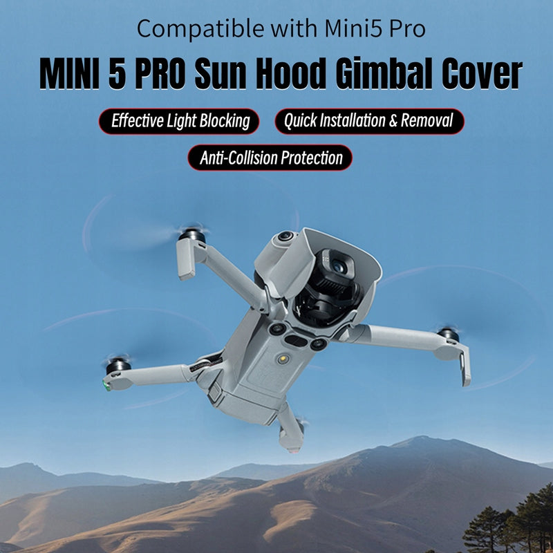 Lens Sun Hood for DJI Mini 5 Pro Gimbal Guard Protector Sunshade Cover Manufacturer code 12030164000