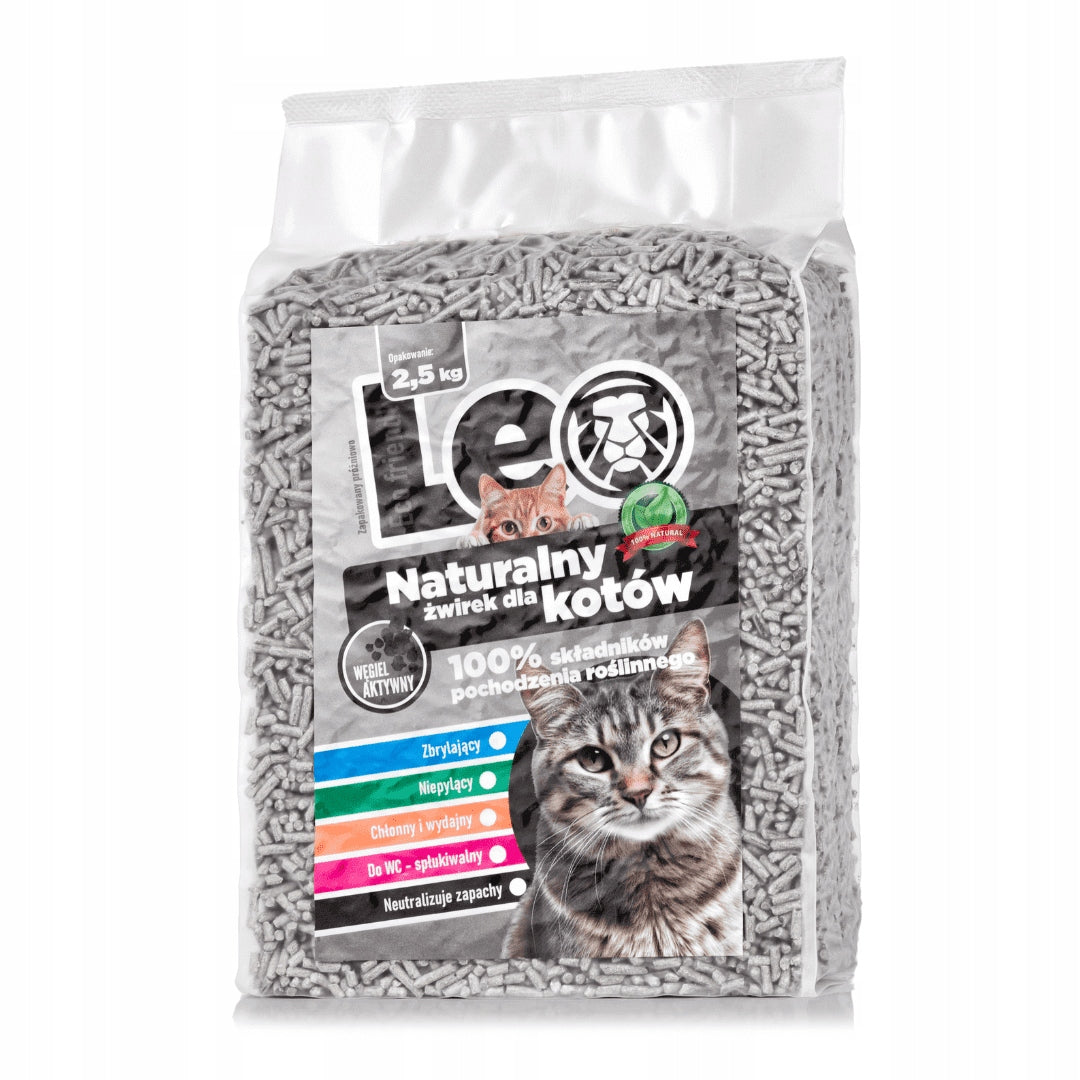 Leo Cat Litter with Activated Carbon - Tofu - Organic and Safe!