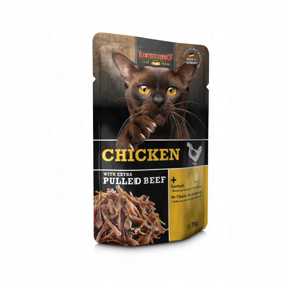 Leonardo CHICKEN and JERKY BEEF 70g lots of meat Premium FOOD WITHOUT GRAINS