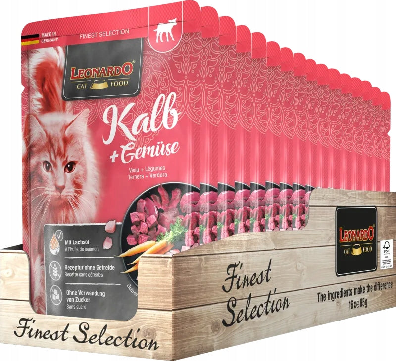 Leonardo Calf With Vegetables 85g Packaging type sachet